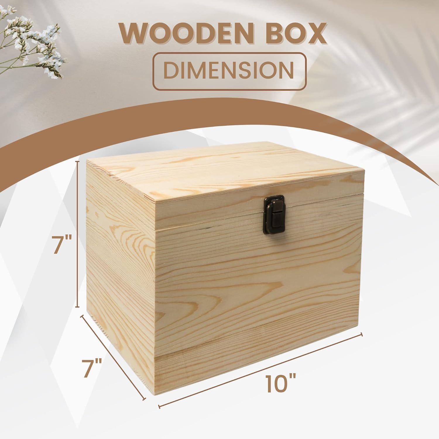 10x7x7-Inch Unfinished Wooden Box Review