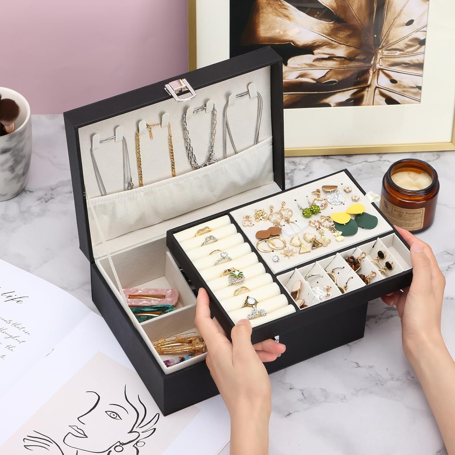 Fixwal Jewelry Box 2-Layer Organizer Review