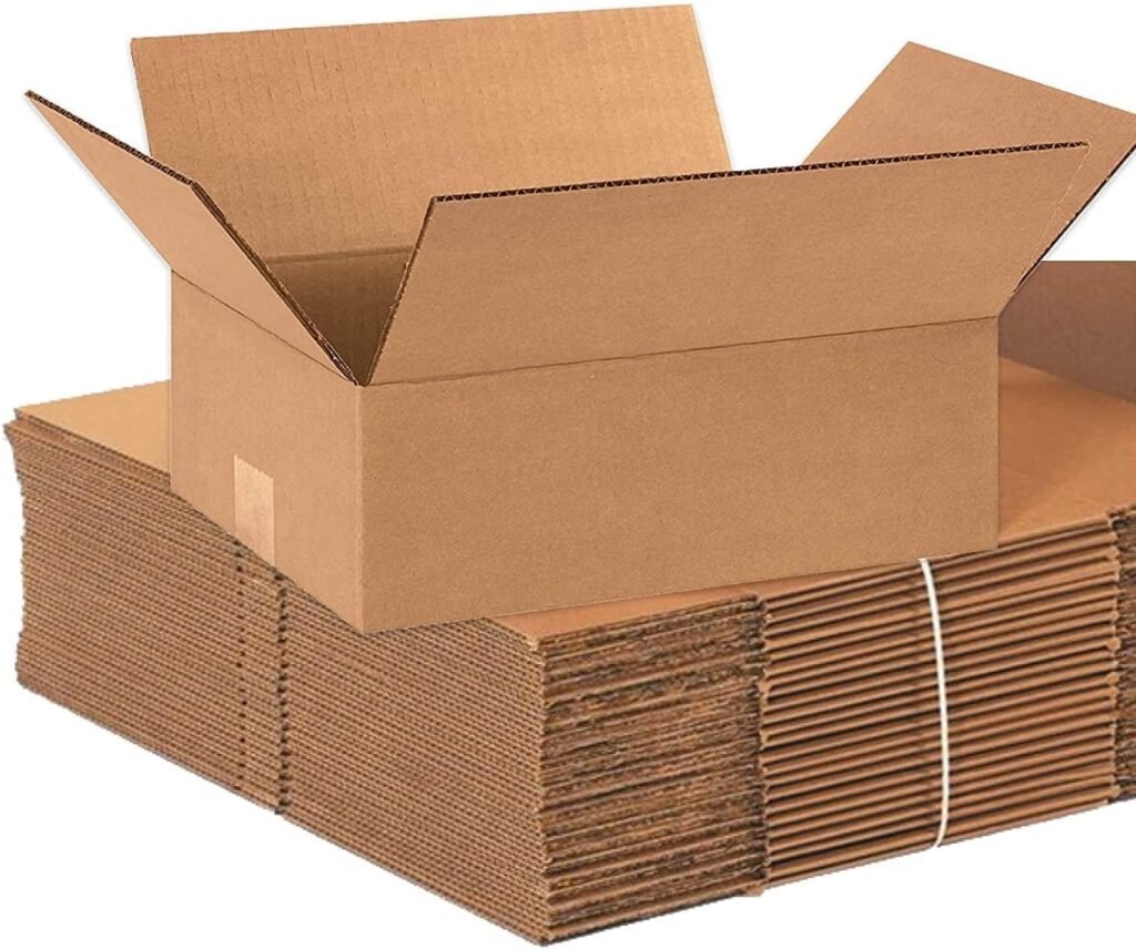 AVIDITI Shipping Boxes Medium 12L x 9W x 4H, 25-Pack | Corrugated Cardboard Box for Moving, Mailing, Packing and Storage 12x9x4