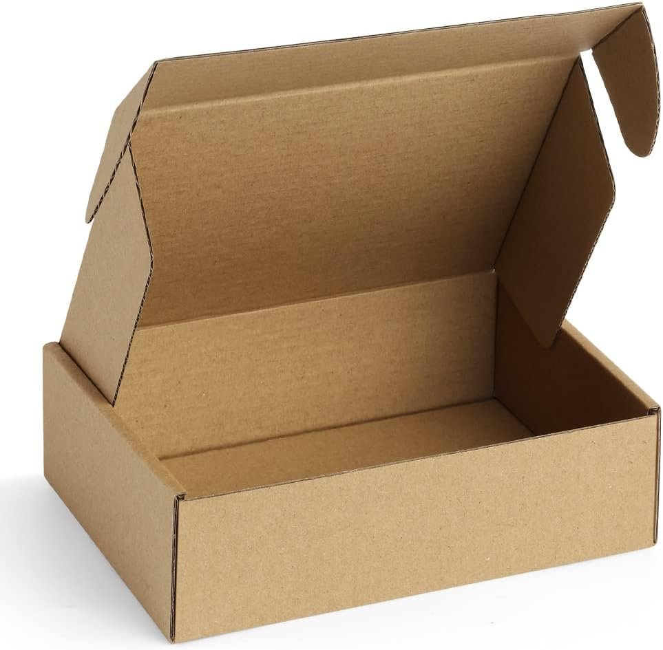 Famagic 12Pack 7x5x2 Small Mailing Boxes - Brown Shipping Boxes for Small Business, Corrugated Cardboard Mailer Boxes for Packaging, Bulk