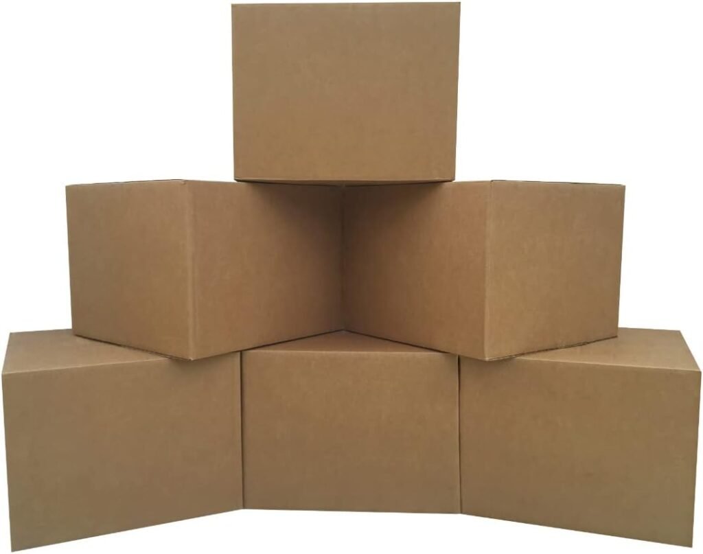 Large Moving Boxes (6 Pack) 20x20x15-inches Packing Cardboard Box