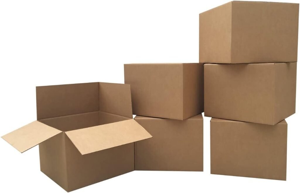 Large Moving Boxes (6 Pack) 20x20x15-inches Packing Cardboard Box