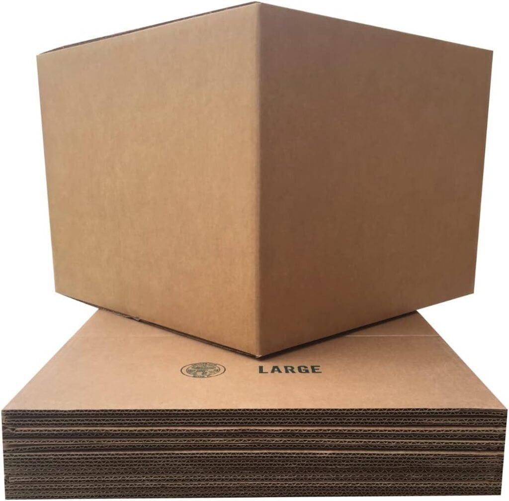 Large Moving Boxes (6 Pack) 20x20x15-inches Packing Cardboard Box