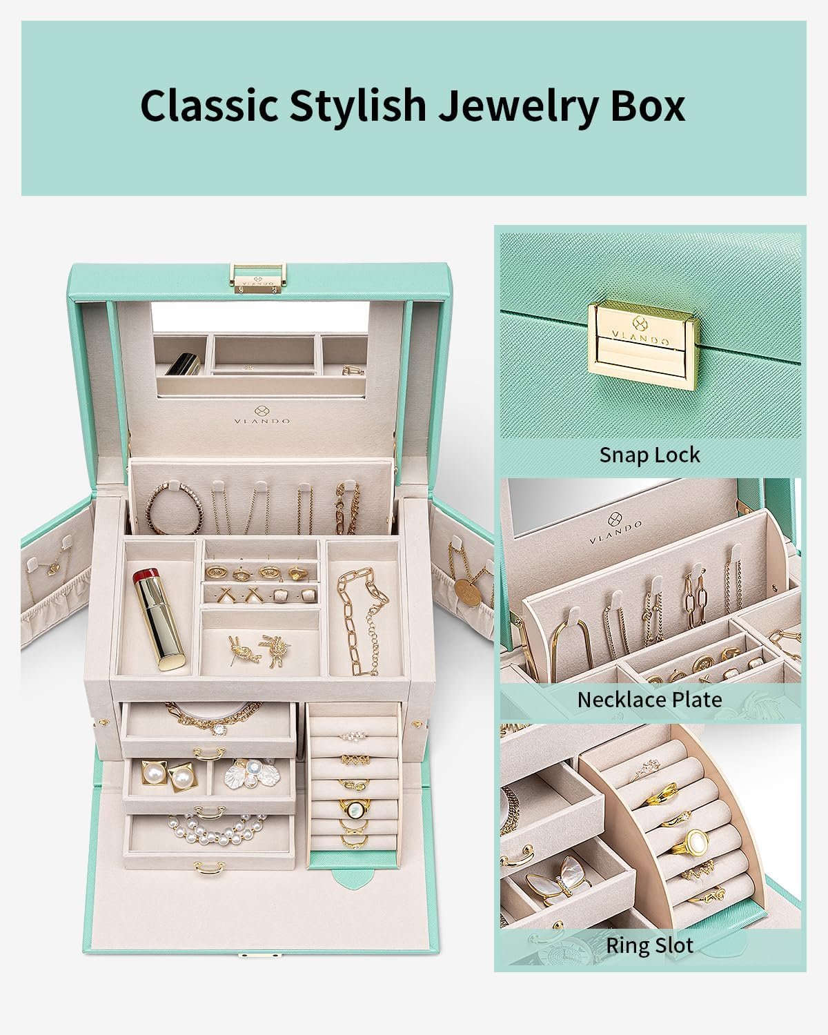Vlando Jewelry Box Organizer Review