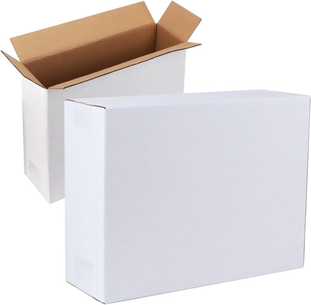 24Pack 12x9x3 Shipping Boxes, Corrugated Cardboard Mailing Box for Small Business, Tab Locking Malier Box for Literature Packing