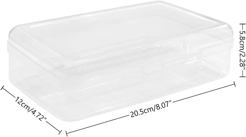 Large Capacity Clear Pencil Case, Plastic Pencil Boxes Stackable Design, Supply Boxes for Kids Boys School Classroom,1 Pack